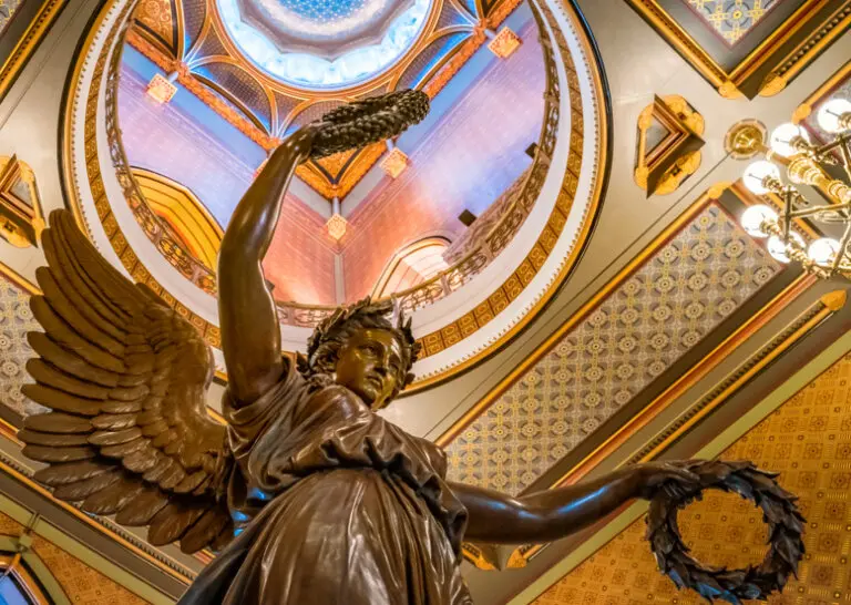 Interior of Connecticut courthouse